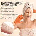 Exfoliating Shower Bath Glove Set  Deep Cleaning Body Scrub Spa Massage Glove for Skin - Bath Bomb Included